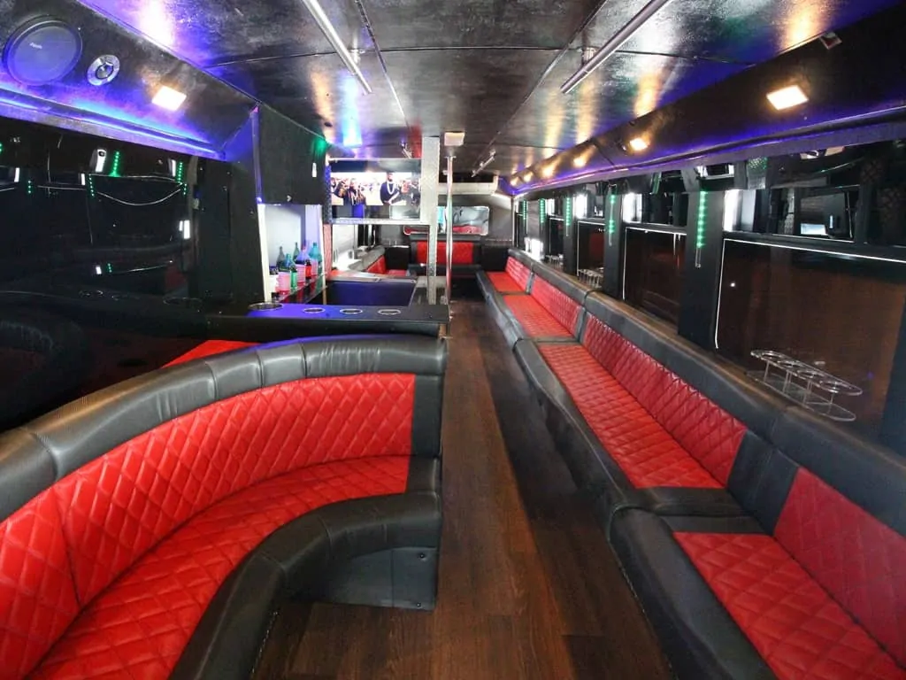 party bus limousine service tampa by l3limo – 40 guests party bus