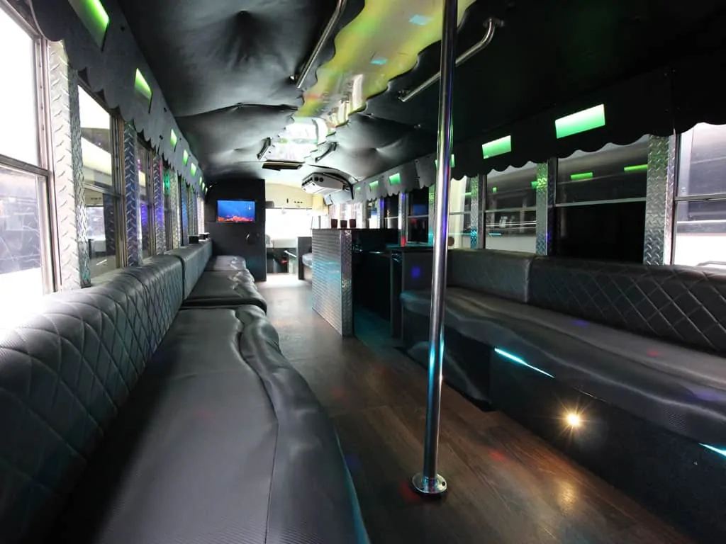 party bus limousine service tampa by l3limo – 34 guests party bus